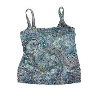 Liz Claiborne Tankini Top size XL Paisley